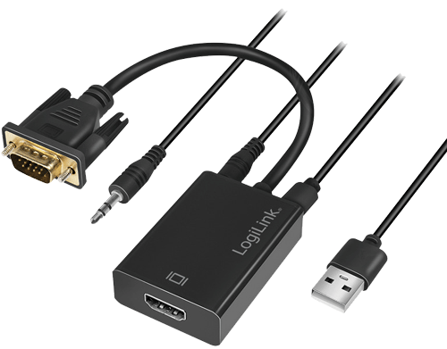 foto van LOGILINK monitorkabel VGA>HDMI