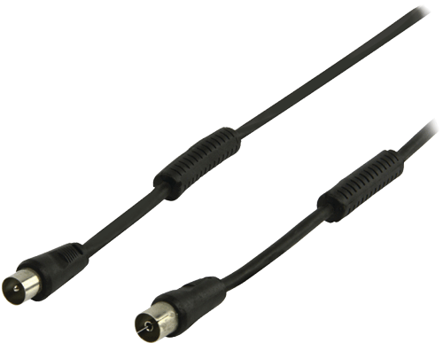 foto van Coaxkabel 3m zwart