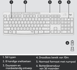 foto 4 LOGITECH afbeelding 920-009824 RANDAPPARATUUR > INVOER APPARATEN > TOETSENBORDEN > SET DRAADLOOS