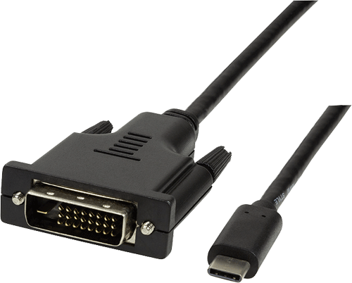 foto van LOGILINK USB-C > DVI kabel 3m