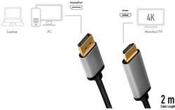 foto 3 LOGILINK afbeelding CDA0107 COMPONENTEN > KABELS > DISPLAYPORT