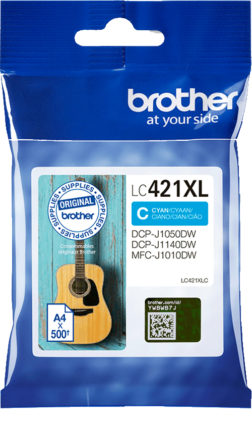 foto van BROTHER LC-421XLC cyaan