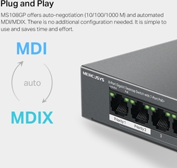 foto 7 MERCUSYS afbeelding MS108GP NETWERK > SWITCHES
