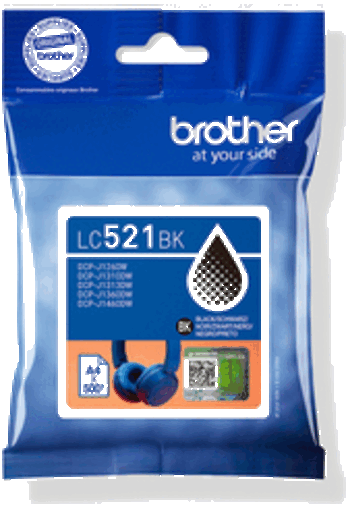 foto van BROTHER LC-521BK zwart