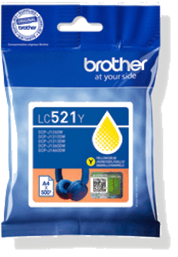foto van BROTHER LC521Y geel