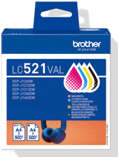 foto van BROTHER LC521VAL valuepack