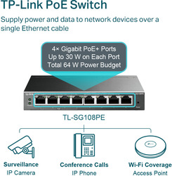 foto 4 TP-LINK afbeelding TL-SG108PE NETWERK > SWITCHES